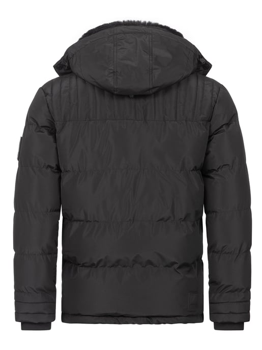 Alessandro Salvarini Herren Winterjacke AS-326 mit Teddyfell & abnehmbarer Kapuze - Image 5