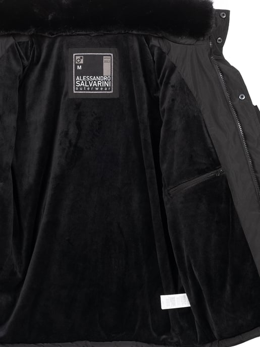 Alessandro Salvarini Herren Winterjacke AS-326 mit Teddyfell & abnehmbarer Kapuze - Image 6