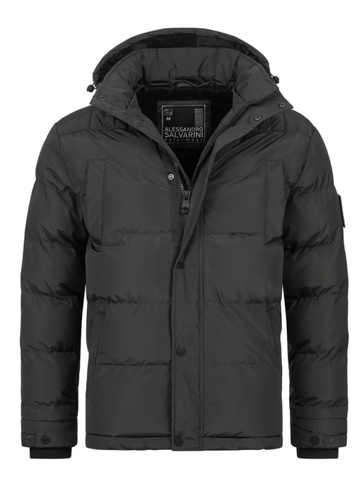 Alessandro Salvarini Herren Winterjacke AS-326 mit Teddyfell & abnehmbarer Kapuze - Image 2