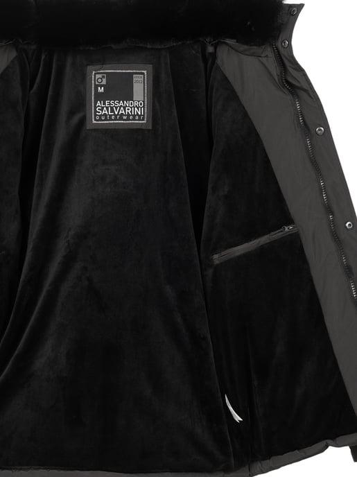 Alessandro Salvarini Herren Winterjacke AS-326 mit Teddyfell & abnehmbarer Kapuze - Image 6