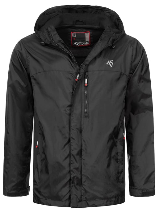 A. Salvarini Herren Regenjacke AS-323 wasserdicht & leicht mit Kapuze - Image 1