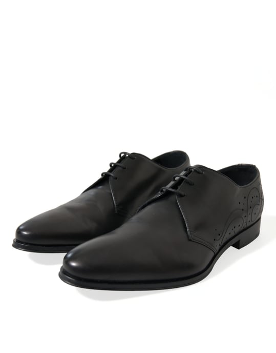 Leder Derby Schuhe im Brogue-Stil - Image 3