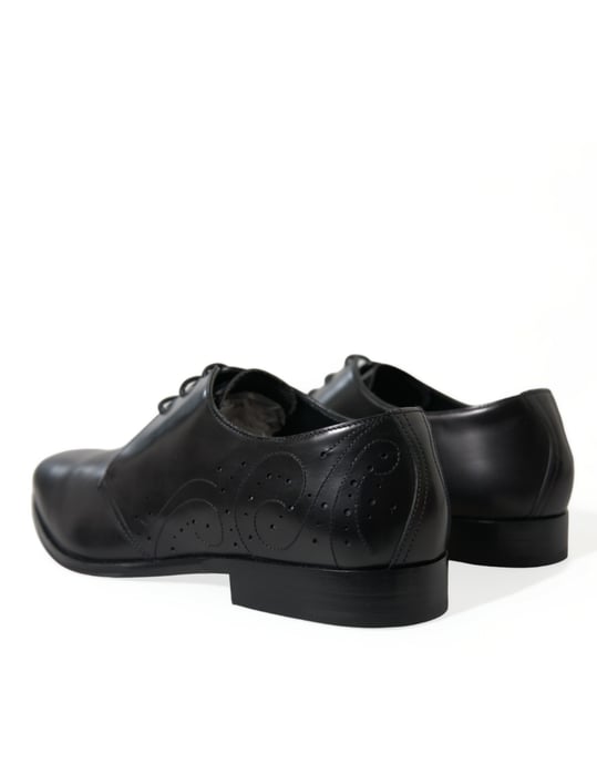 Leder Derby Schuhe im Brogue-Stil - Image 4