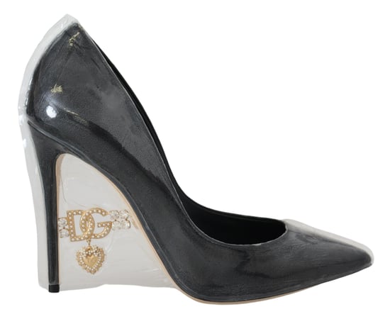 Dolce Gabbana Pumps Absatzschuhe aus schwarzem Leder - Image 1