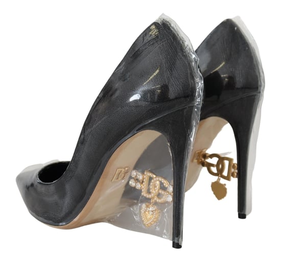 Dolce Gabbana Pumps Absatzschuhe aus schwarzem Leder - Image 3