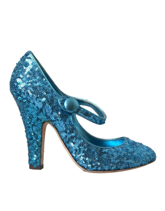 Pailletten Mary Jane Pumps mit High Heel - Image 1