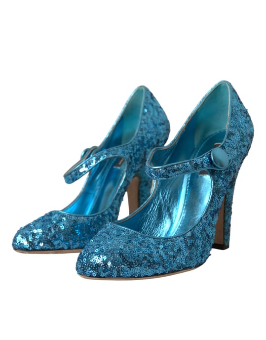 Pailletten Mary Jane Pumps mit High Heel - Image 3