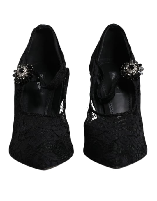 Spitzen Pumps Absatzschuhe Schwarz - Image 2