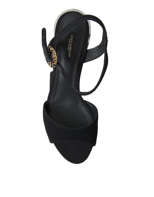 Spiegel-Fersen-Sandalen Schwarz Stil - Image 2