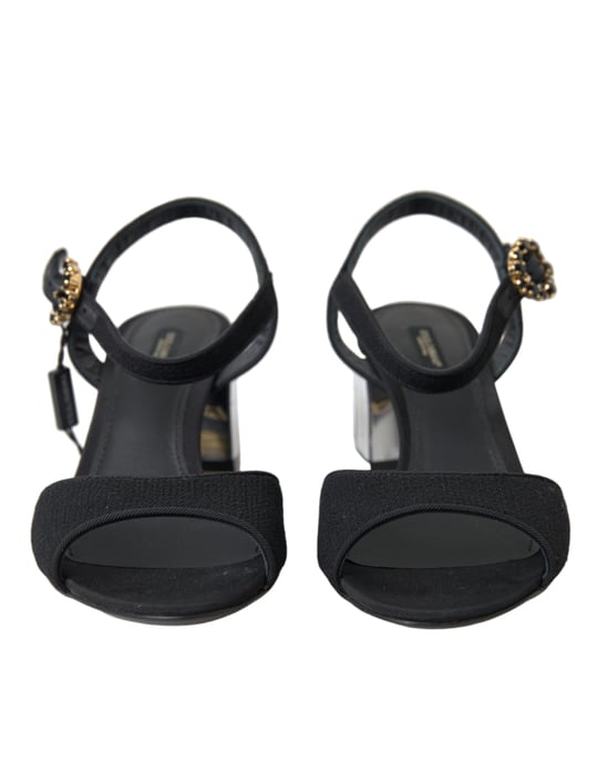 Spiegel-Fersen-Sandalen Schwarz Stil - Image 3