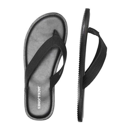 Jack And Jones - Herren Flipflops "Washton", Leder (Anthrazit) - Image 3
