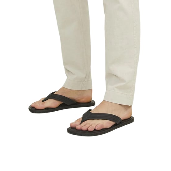 Jack And Jones - Herren Flipflops "Washton", Leder (Anthrazit) - Image 4