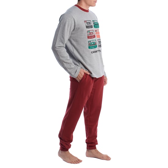 Männer Winter Plüsch Baumwolle Pyjamas KLP6 - Image 3