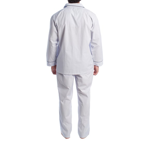 Schlafanzug aus Popeline mit langen Ärmeln für Männer KL30233 - Image 4