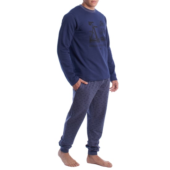 Männer Winter Plüsch Baumwolle Pyjamas KLP6 - Image 3