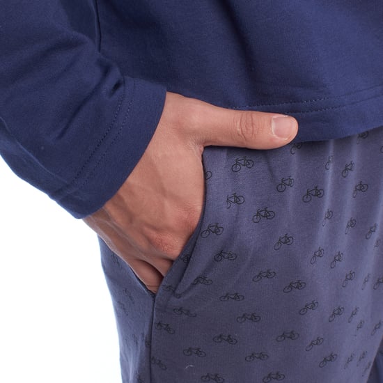 Männer Winter Plüsch Baumwolle Pyjamas KLP6 - Image 6