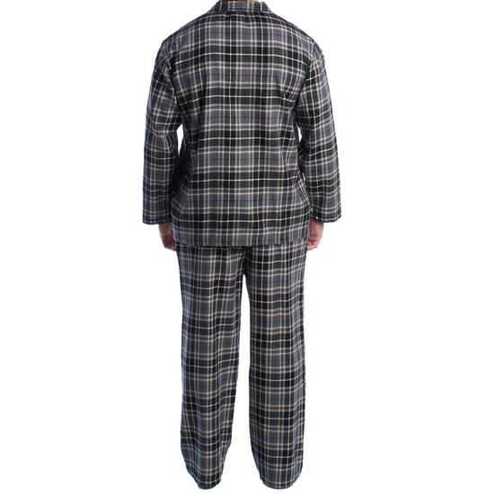 Herren Schlafanzug aus Baumwolle mit langärmeligem Hemd KLP7 - Image 4