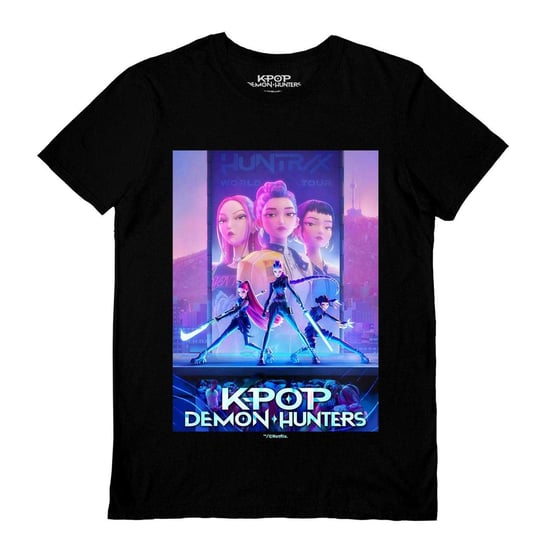 K-Pop Demon Hunters - "Key Art" T-Shirt für Herren/Damen Unisex (Schwarz) - Image 1