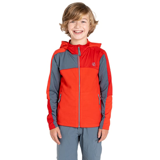 Dare 2B - "Thriving IV" Fleecejacke für Kinder (Leuchtend Rot/Sturmwetter/Sevilla Blau) - Image 4