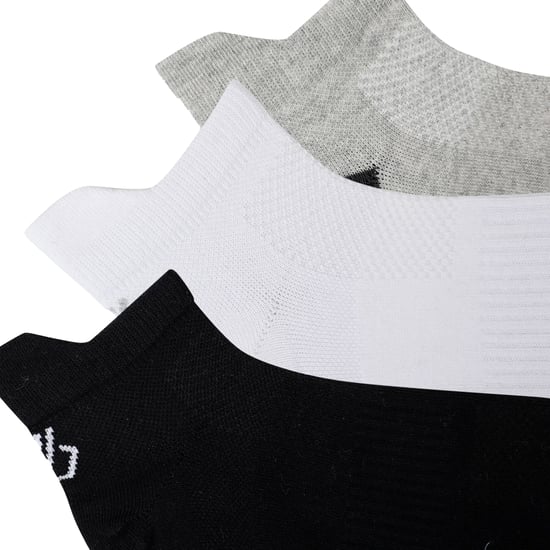 Dare 2B - "Movement" Sneaker-Socken für Herren/Damen Unisex(3er-Pack) (Schwarz/Weiß/Grau meliert) - Image 2