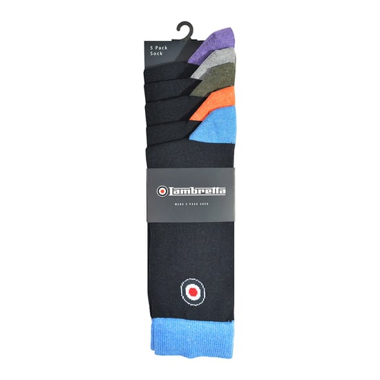 Lambretta - Socken für Herren (5er-Pack) (Marine/Bunt) - Image 2