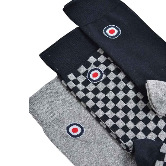 Lambretta - Socken für Herren (3er-Pack) (Grau/Marine) - Image 2