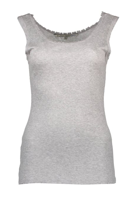 Rippenshirt Ärmellos Rohkante - Image 1