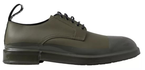 Schnürsenkellose Derby Schuhe Militärgrün - Image 5