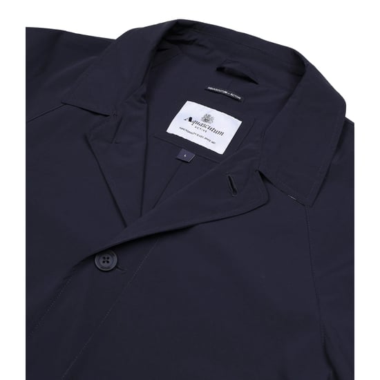 Aquascutum Active Stretch Caban Trenchcoat Marineblaue Jacke - Image 3