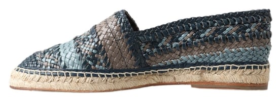 Gewebte Leder-Espadrilles Slipper - Image 2