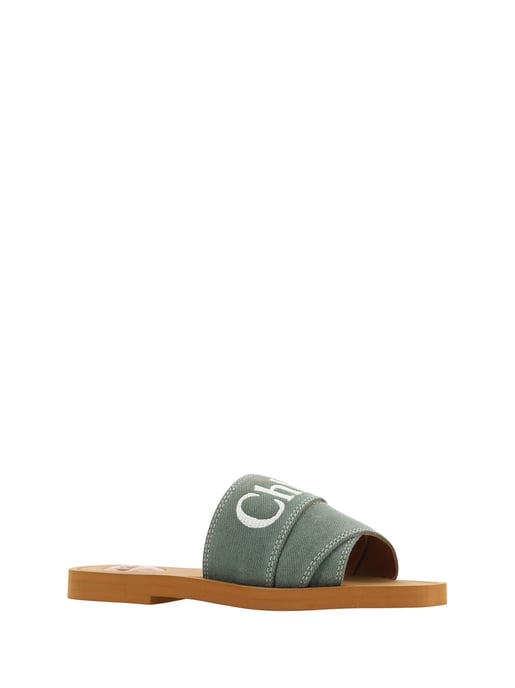 Woody Rutschen Legere Canvas Flachsandale - Image 2