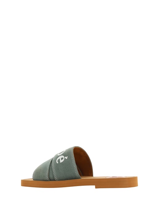Woody Rutschen Legere Canvas Flachsandale - Image 3