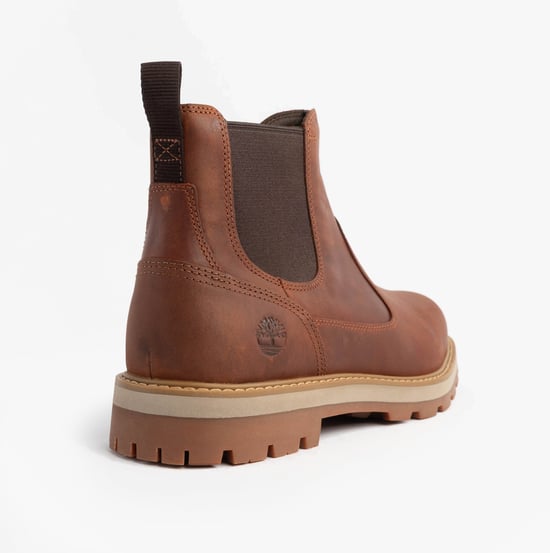 Timberland Britton Road Mid Herren Chelsea Boots Rost - Image 4