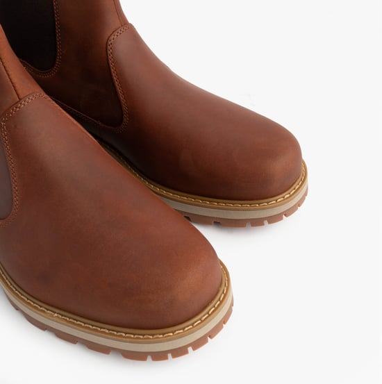 Timberland Britton Road Mid Herren Chelsea Boots Rost - Image 5