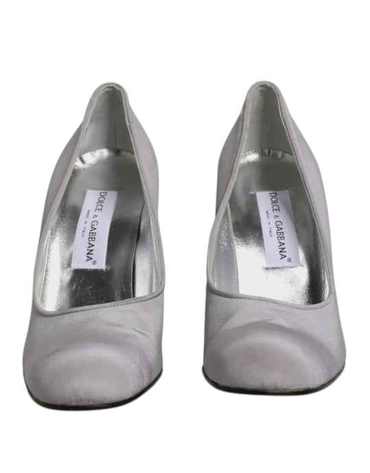 Graue Satin-Pumps - Image 2