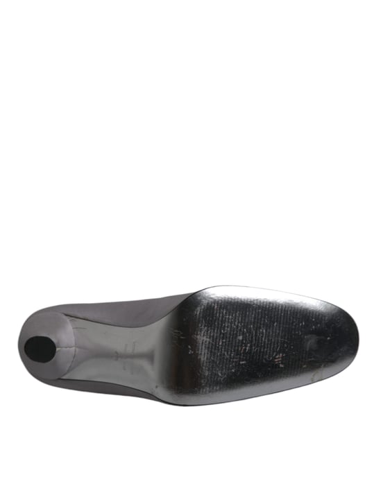 Graue Satin-Pumps - Image 6