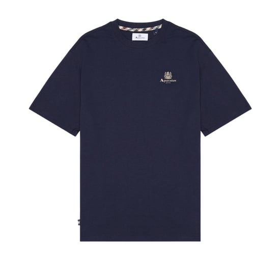 Aquascutum Active T‑Shirt mit kleinem Logodruck - Marineblau - Image 1