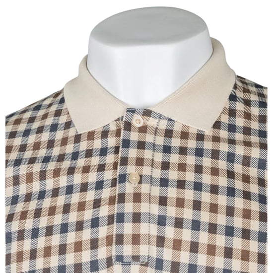 Aquascutum Active Iconic Basic Beige Poloshirt - Image 3