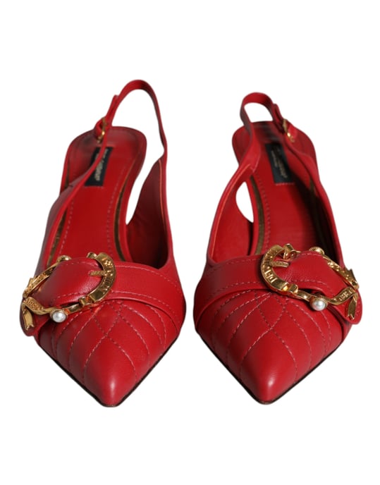 Gepolsterte Slingback-Kittenheels - Image 2