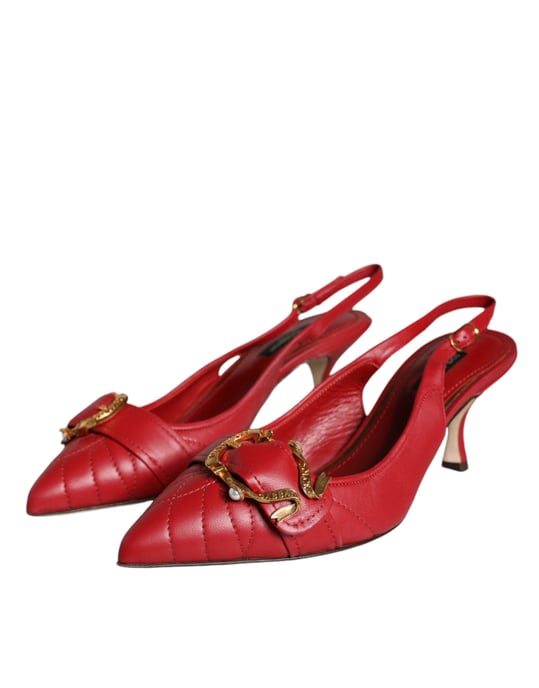 Gepolsterte Slingback-Kittenheels - Image 3