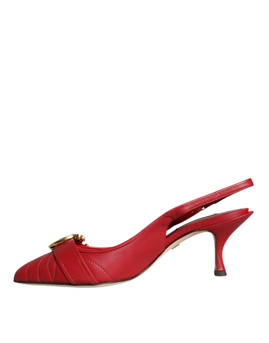 Gepolsterte Slingback-Kittenheels - Image 4