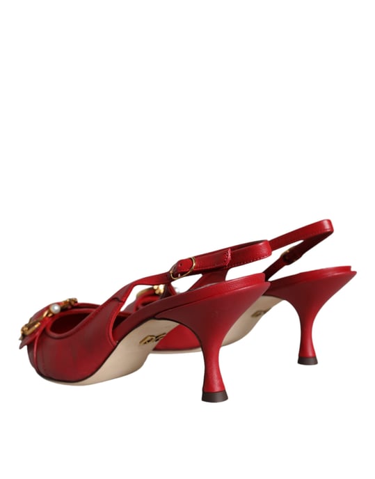 Gepolsterte Slingback-Kittenheels - Image 5