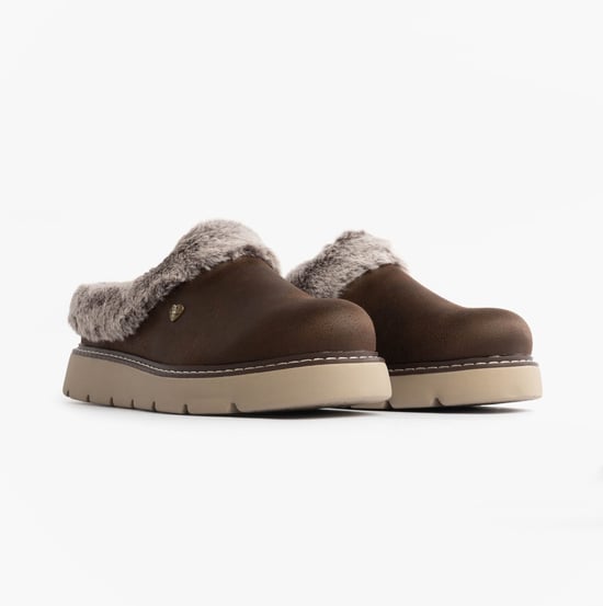 Skechers Keepsakes Lite - Cozy Blend Damen Hausschuhe Schokolade - Image 4