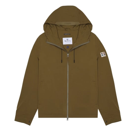 Aquascutum Active Stretch-windbreaker Mit Kapuze, Armeegrün - Image 1
