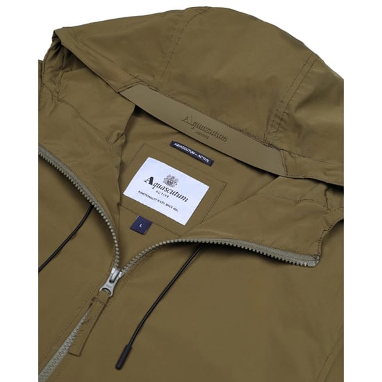 Aquascutum Active Stretch-windbreaker Mit Kapuze, Armeegrün - Image 4