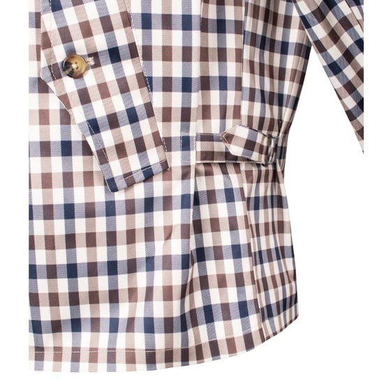 Aquascutum Active Archival Mid Jacket Club Check Beige Mantel - Image 2
