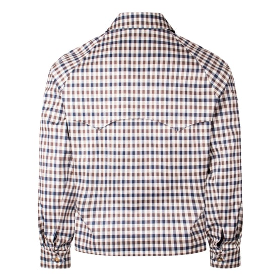 Aquascutum Active Archival Mid Jacket Club Check Beige Mantel - Image 3