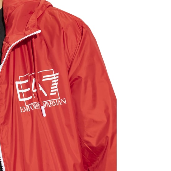 Rote Kapuzenjacke „ea7" Mit Auffälligem Logo - Image 3