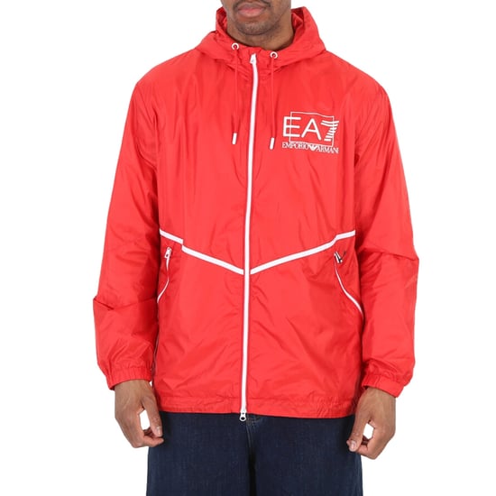 Rote Kapuzenjacke „ea7" Mit Auffälligem Logo - Image 4