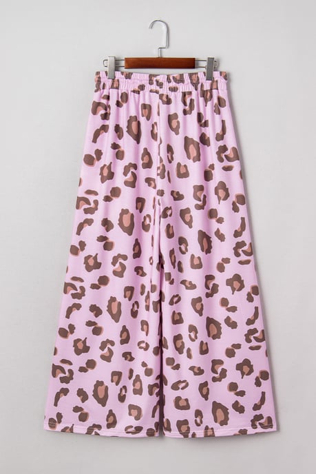 Leopardenmuster Weite Beine Hose - Image 5